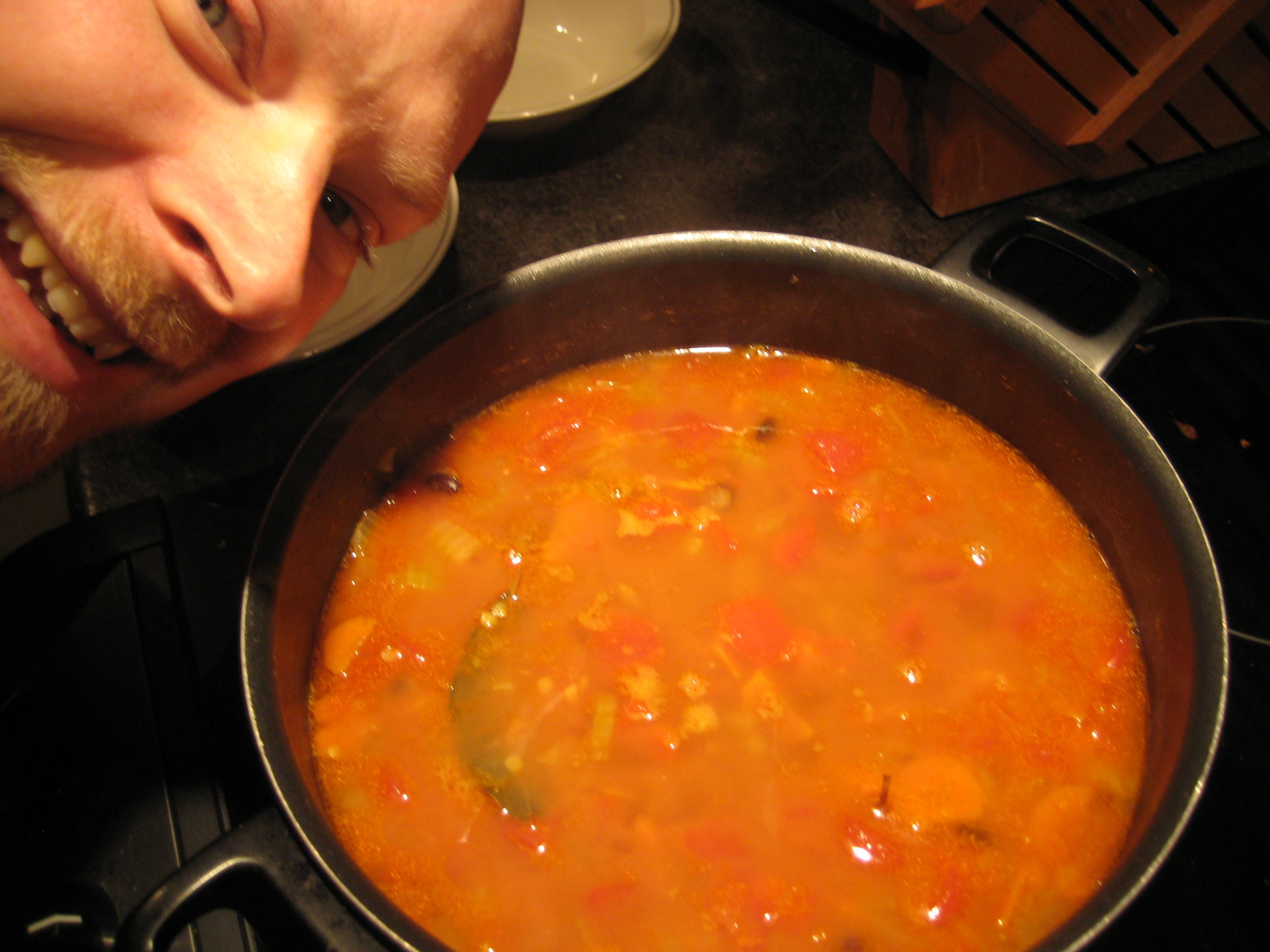 Three Bean Tomato Curry Soup